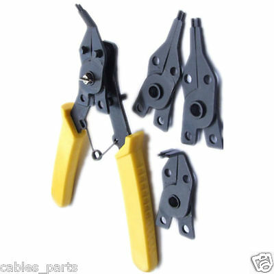 4 In 1 Snap Ring Pliers Plier Set Circlip Combination Retaining Clip $0 Ship New