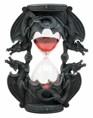 Invertible Dragons Sand Timer Elemental Fire Serpentine Dragon Hourglass Decor
