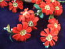 Vintage Millinery Flower Velvet Japan Y19 Lot Of24 Red