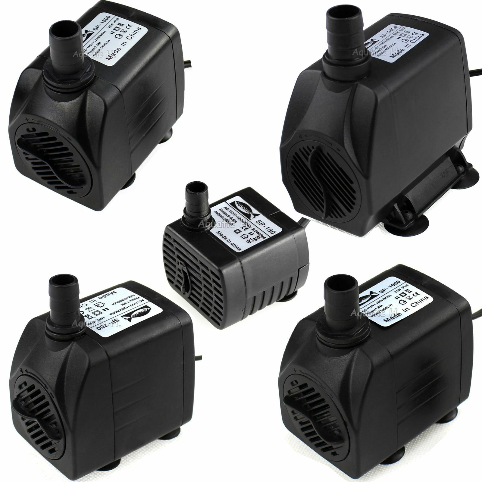 Aquaneat Submersible Water Pump 53-1200 Gph For Aquarium Pond Hydroponics