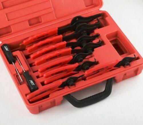 New Snap Ring Plier Set 11pc Mechanic Pro Circlips W/case Car Truck Motorcycle