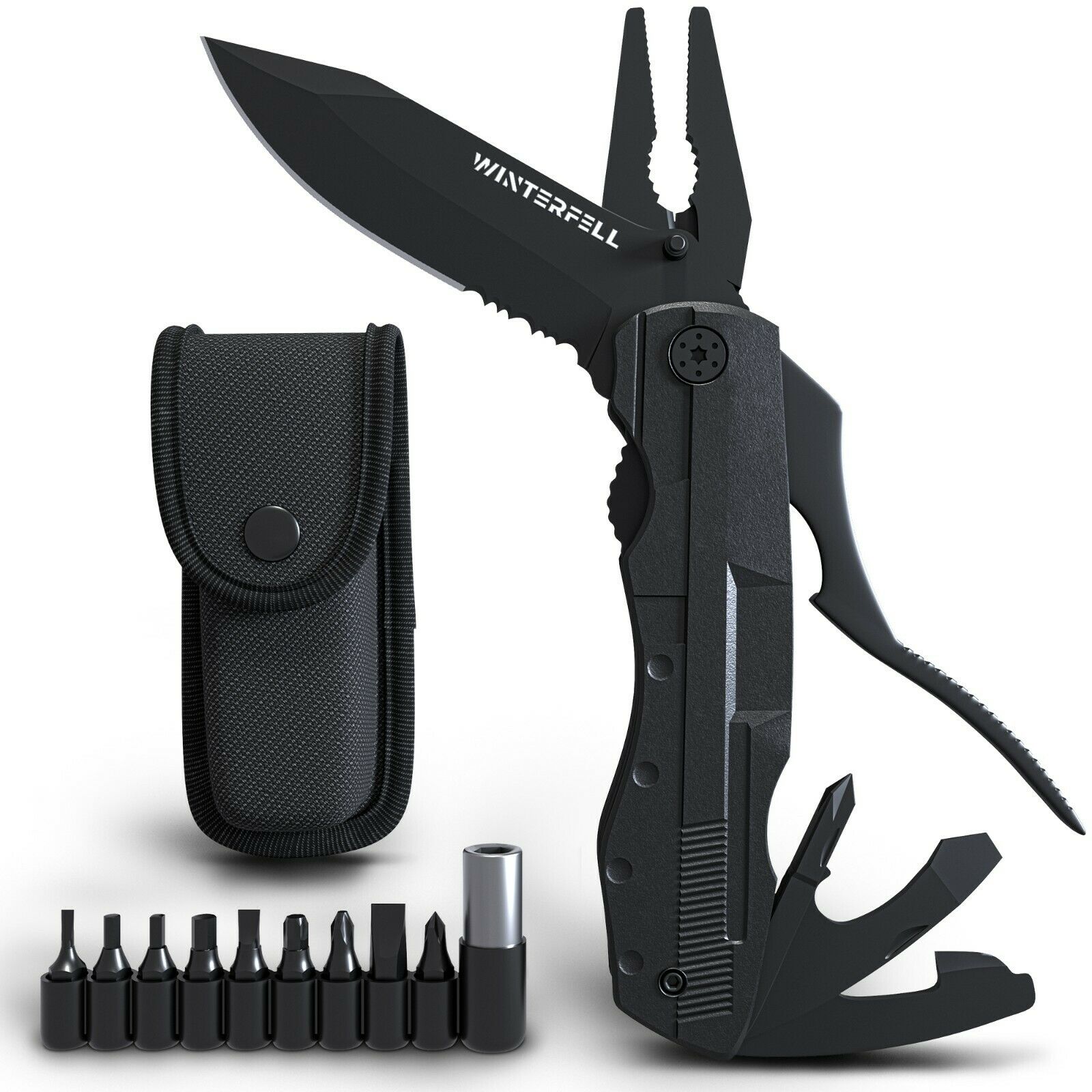 Multi Tool Knife Winterfell Multipurpose Outdoor Folding Pocket Pliers Multitool