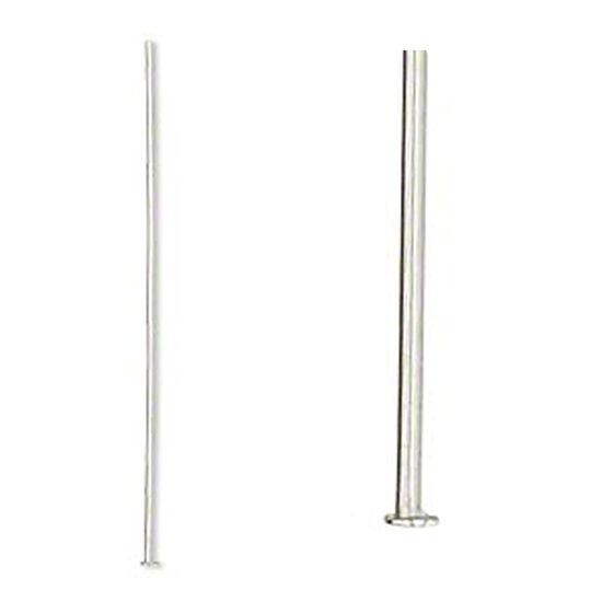 50 Stainless Steel Headpins 21 Gauge Choice Of Size  1 Inch , 2 Inch , 3 Inch