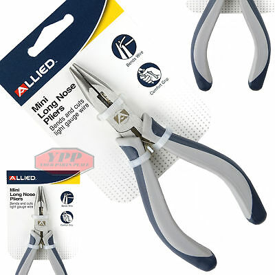 4.5" Mini Long Needle Nose Pliers Wire Gauge Cutters Precision Jewelry Allied