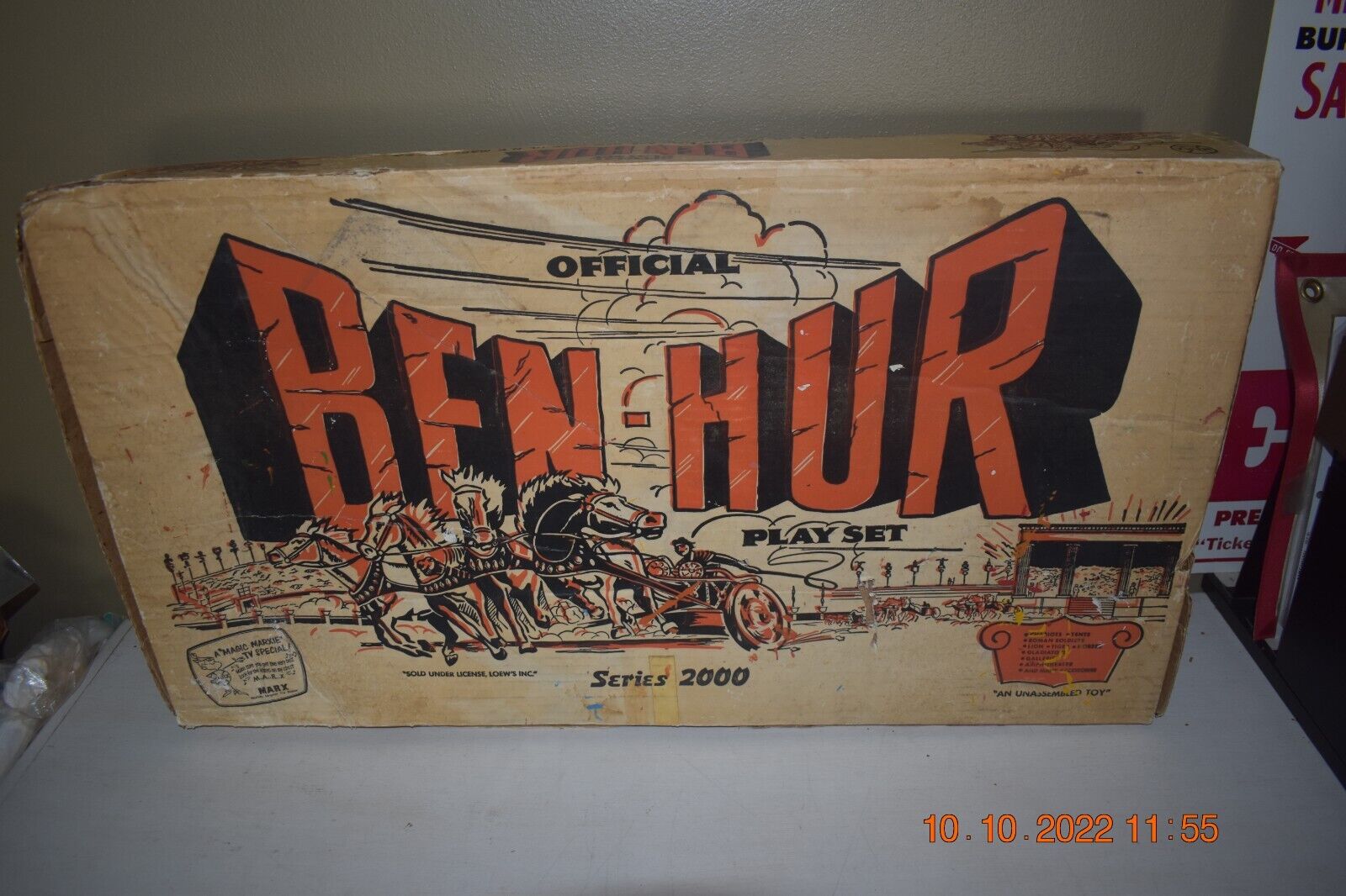 Vintage Marx Ben Hur Playset #4702 Series 2000 Box