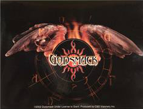Godsmack - Sun Logo With Flaming Wings Sticker