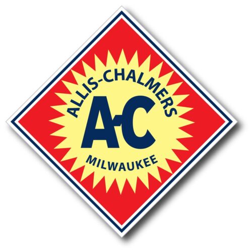 Allis Chalmers Vintage Logo Decal 5x5" Repro Milwaukee Tractor Sticker Yeti Yeti